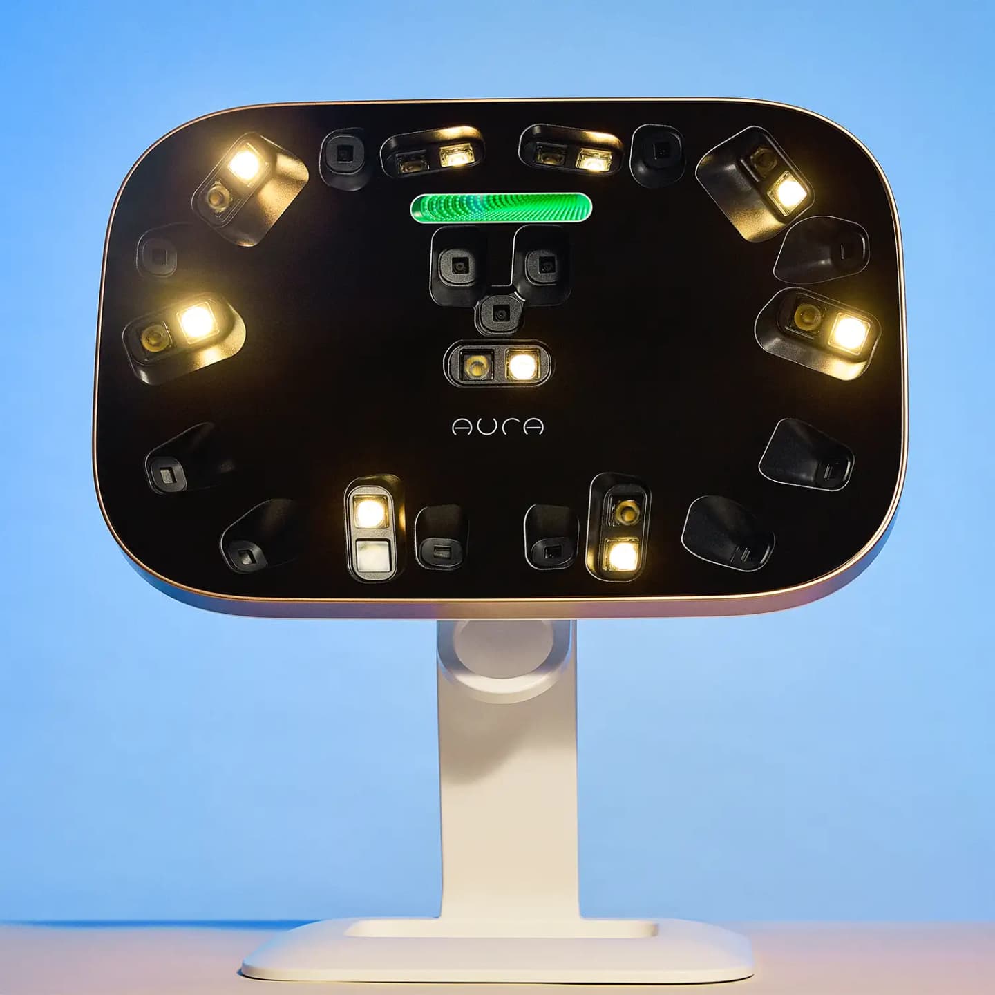 Swiss-made Aura 3D facial imaging device with illuminated cameras